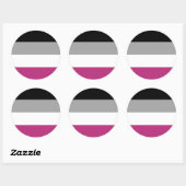 Gynephilia Pride Flag Ronde Sticker (Vel)