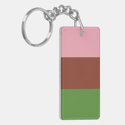 Gynesexual Pride Flag Sleutelhanger (Voorkant Links)