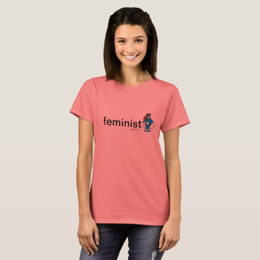 Gyno-Star "feministisch" T-shirt (Voorkant volledig)