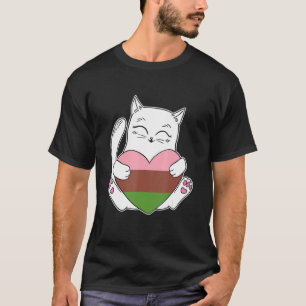 Gynoseksueel Hart Kat Non-binaire Liefde T-shirt