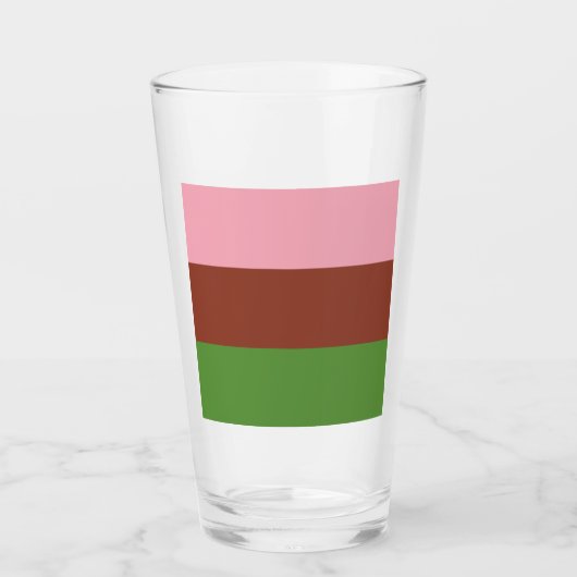 Gynoseksuele Pride Vlag Glas (Voorkant)