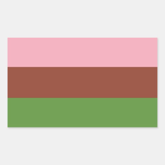Gynoseksuele trots rechthoekige sticker (Voorkant)