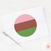 Gynosexuele Pride Flag Ronde Sticker (Envelop)