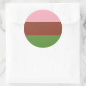 Gynosexuele Pride Flag Ronde Sticker (Tas)