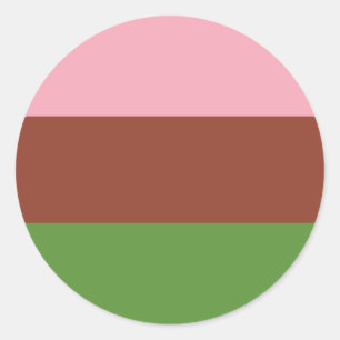 Gynosexuele Pride Flag Ronde Sticker