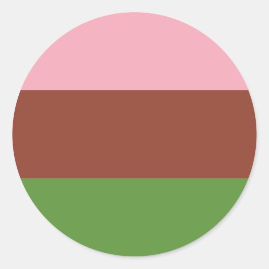 Gynosexuele Pride Flag Ronde Sticker (Voorkant)