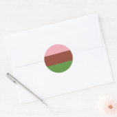 Gynosexuele Pride Flag Ronde Sticker (Envelop)