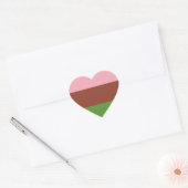 Gynosexuele Pride Hart Sticker (Envelop)
