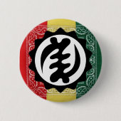 GYNYAME, rood geel en groene Button (Voorkant)