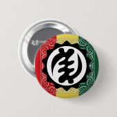 GYNYAME, rood geel en groene Button (Voorkant /achterkant)