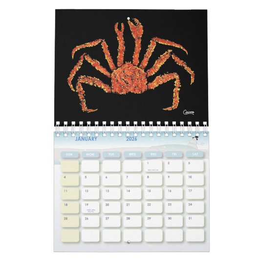 Gyotaku - Kleine agenda Kalender (Jan 2026)