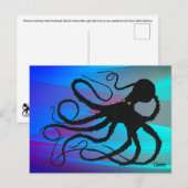 Gyotaku Octopus - Briefkaart (Voorkant / Achterkant)