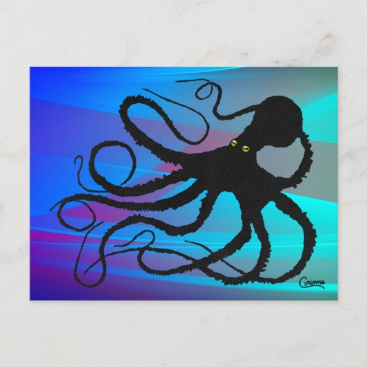 Gyotaku Octopus - Briefkaart (Voorkant)