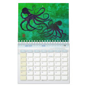 Gyotaku Octopus - Kleine agenda Kalender (Jan 2026)