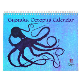 Gyotaku Octopus - Middelgrote agenda Kalender