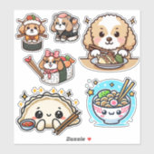 Gyoza Cavoodle Sticker (Vel)