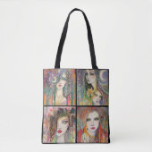 Gypsies Boheemse Fantasy Art Tote Bag (Voorkant)