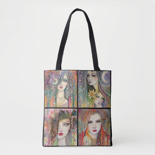 Gypsies Boheemse Fantasy Art Tote Bag (Voorkant)