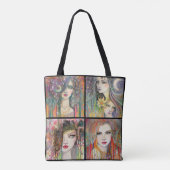 Gypsies Boheemse Fantasy Art Tote Bag (Achterkant)