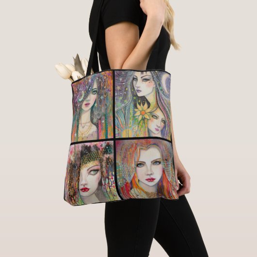 Gypsies Boheemse Fantasy Art Tote Bag (Dichtbij)