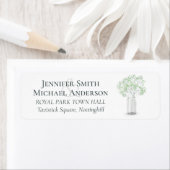 Gypsophila Babys Breath Simple Elegant Wedding Etiket (Insitu)