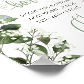 Gypsophila Eucalypts Vrijgezellenfeest Mimosa Bar  Poster (Hoek)