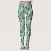 Gypsophila & Eucalyptus Leaf All-Over Print Leggings (Voorkant)