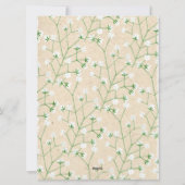 Gypsophila Flowers Rustic Kindly Sign Guest Book Feestdagenkaart (Achterkant)