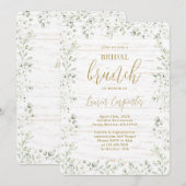 Gypsophila Vrijgezellenfeest brunch Kaart (Voorkant / Achterkant)