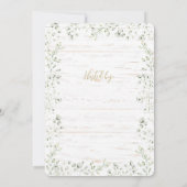 Gypsophila Vrijgezellenfeest brunch Kaart (Achterkant)