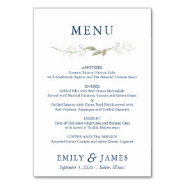 Gypsophila Wreath Menu Kaart