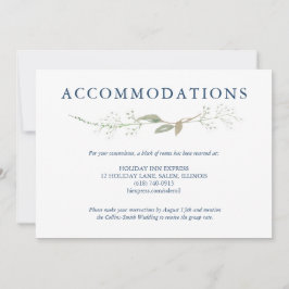 Gypsophila Wreath Wedding Enclosure Kaart