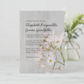  Gypsophilia Wedding Invitations Kaart (Staand voorkant)