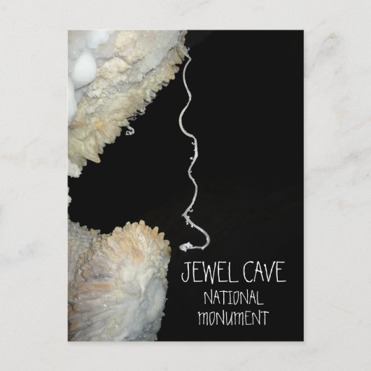 Gypsum Bloem Tendril Jewel Cave National Monument Briefkaart (Voorkant)