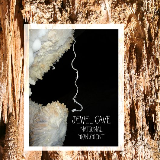 Gypsum Bloem Tendril Jewel Cave National Monument Briefkaart