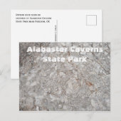 Gypsum Rock, Alabaster Caverns State Park, OK Briefkaart (Voorkant / Achterkant)