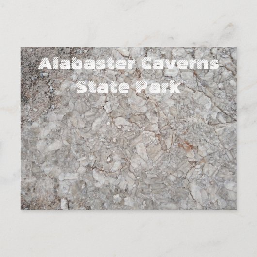 Gypsum Rock, Alabaster Caverns State Park, OK Briefkaart (Voorkant)