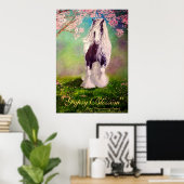 "Gypsy Blassom" Irish Vanner Stallion pinto horse Poster (Thuiskantoor)
