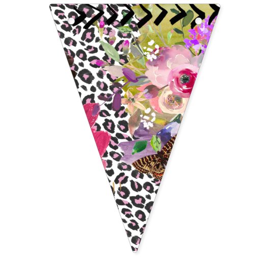 Gypsy, boho-stijl, meerdere kleuren en design vlaggetjes (Eerste vlag)