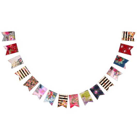 Gypsy, boho-stijl, meerdere kleuren en design vlaggetjes (Alle)