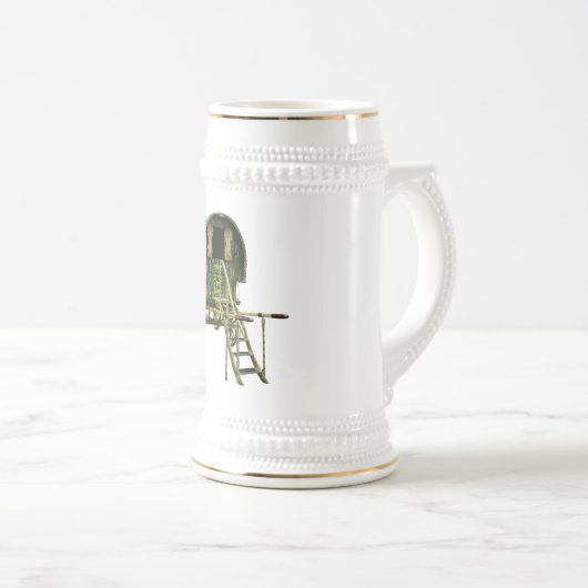 Gypsy bowtop caravan bierpul (Voorkant rechts)