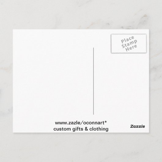 Gypsy bowtop caravan briefkaart (Achterkant)