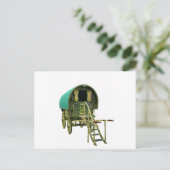 Gypsy bowtop caravan briefkaart (Staand voorkant)