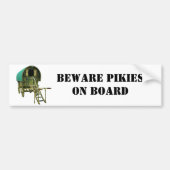 Gypsy bowtop caravan bumpersticker (Voorkant)