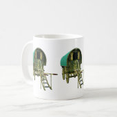 Gypsy bowtop caravan coffee mug koffiemok (Voorkant links)