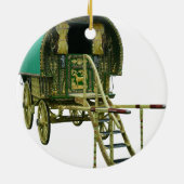Gypsy bowtop caravan keramisch ornament (Achterkant)
