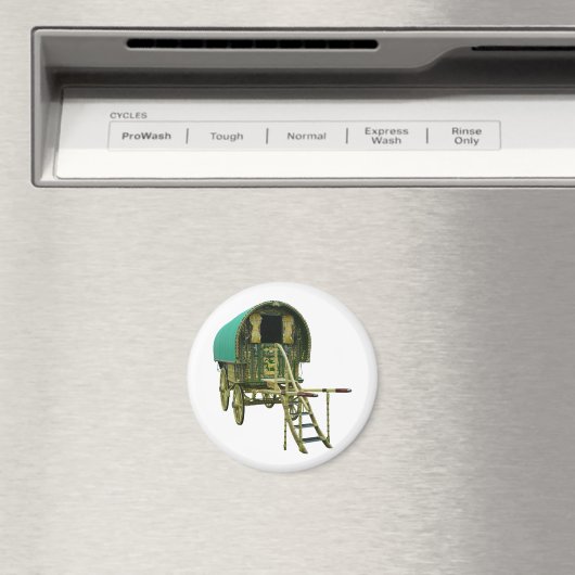 Gypsy bowtop caravan magnet (Insitu (Vaatwasser))