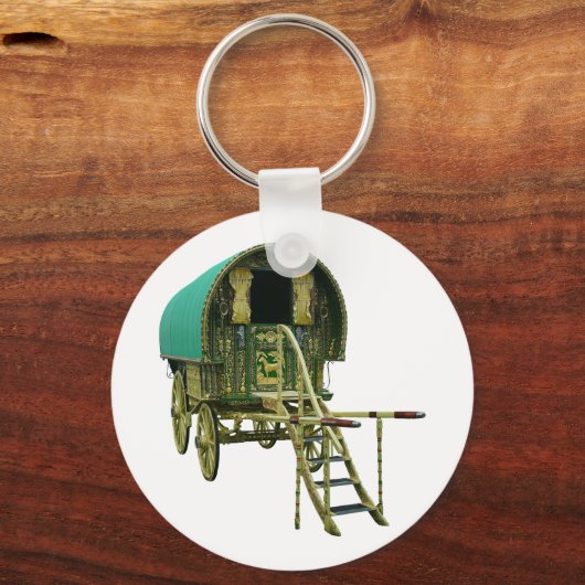 Gypsy bowtop caravan sleutelhanger (Voorkant)