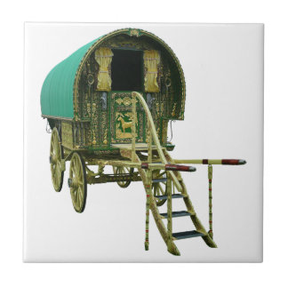 Gypsy bowtop caravan tegeltje