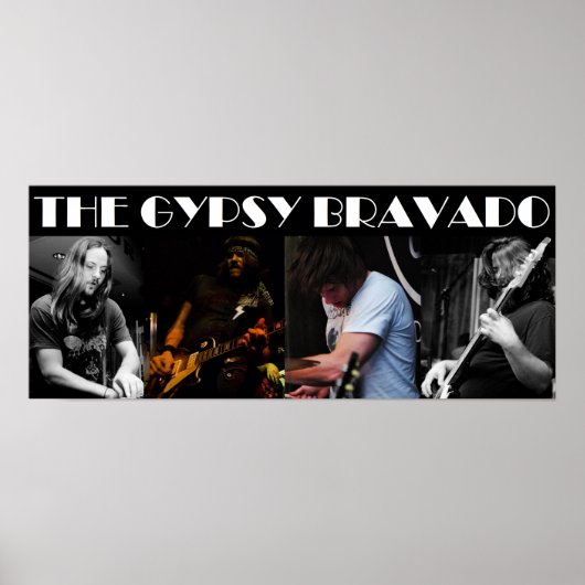Gypsy Bravado Live Band Poster (Voorkant)